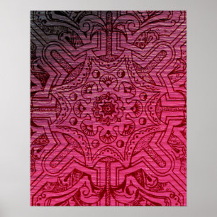 Poster Arabesque do Victorian, IDALIS - Claret