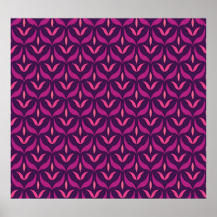 Poster Arabesque Floral: Arte Deco Sem Olho.