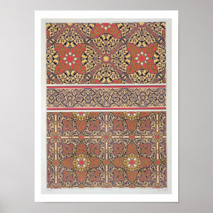 Pôster Arabesques do teto da mesquita de EL-Bordeyny,