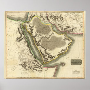 Pôster Arábia, Egito, Abissínia, Mar Vermelho