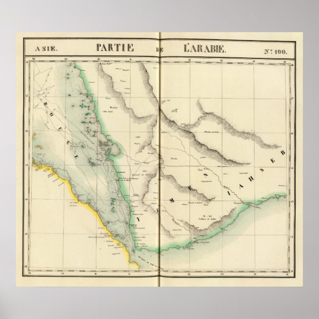 Poster Arábia Saudita, Ásia 100 (Frente)