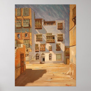 Pôster Arábia Saudita Jeddah Old Town 02
