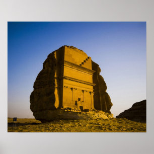 Pôster Arábia Saudita, local de Madain Saleh, 4 antigos