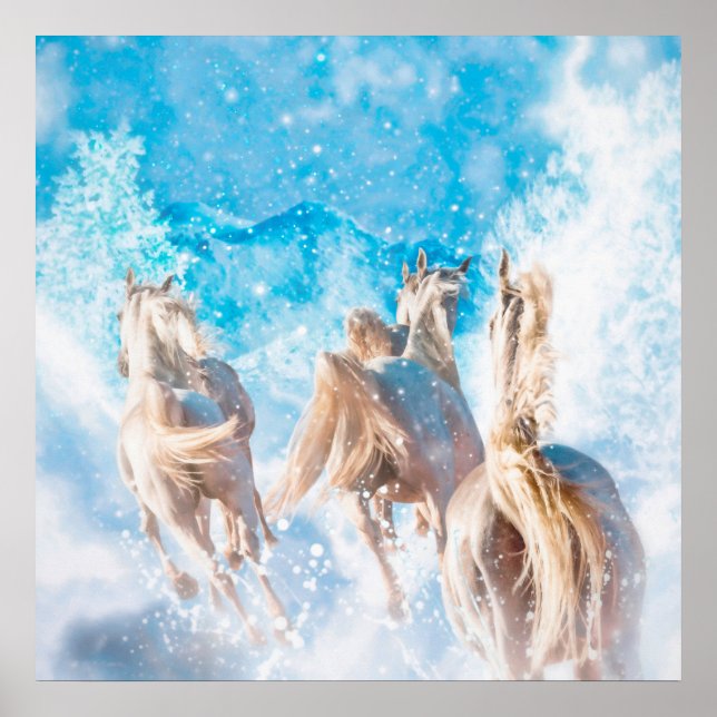 POSTER ARABIAN HORSE'S WINTER TAILS (Frente)