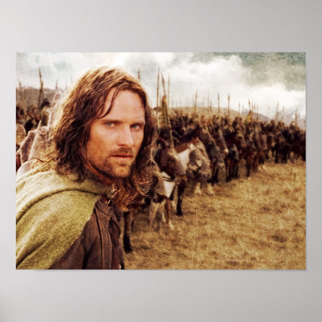 Poster Aragorn Plus Linha de Cavalos (Frente)