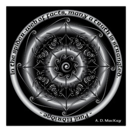 Pôster Aranha Celta Mandala