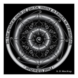 Pôster Aranha Celta Mandala