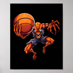 Poster Aranha de Basquete