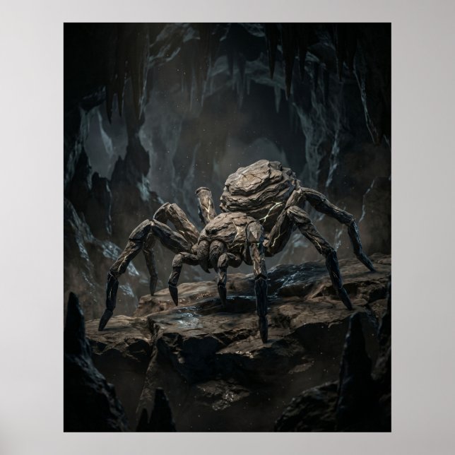 Poster Aranha de Pedra Caverna Esquecida (Frente)