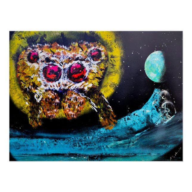 Pôster Aranha Espacial (Frente)