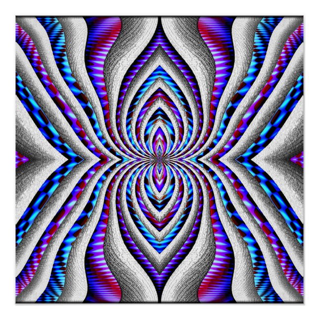 Pôster Aranha Psicodélica... (Frente)