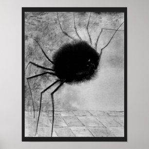 Pôster Aranha Sorridente por Odilon Redon, Halloween Vint