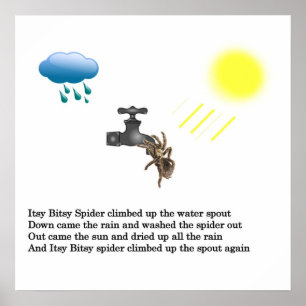 Pôster Aranha Subiu a Parede