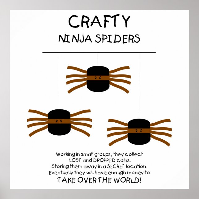 Poster Aranhas Ninja! (Frente)