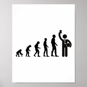 Poster Árbitro de Evolução de Futebol Para Homens Present