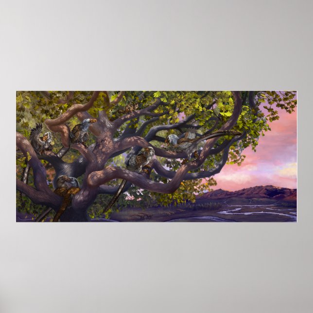 Poster Arboreal Deinonychus (Frente)