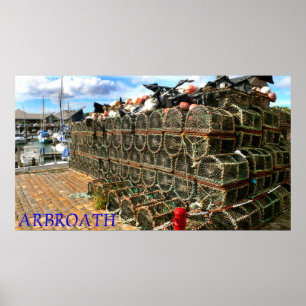 Pôster Arbroath Harbor & Marina, Escócia