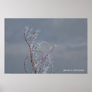 Poster Arbusto congelado