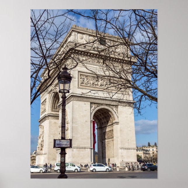 Poster Arc de Triomphe em Paris, França (Frente)