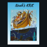 Poster Arca de Noah<br><div class="desc">Ajude a atualizar o quarto do seu filho com a imagem colorida da arca de Noah. A imagem apresenta vários animais posicionados em uma arca enquanto estão no mar. A imagem também pode servir como uma boa introdução à história bíblica da arca. Você pode comprar este "poster de Arca de...</div>