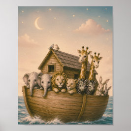 Poster Arca de Noé Berçário Islâmico