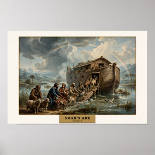Poster Arca de Noé — Estilo Da Vinci