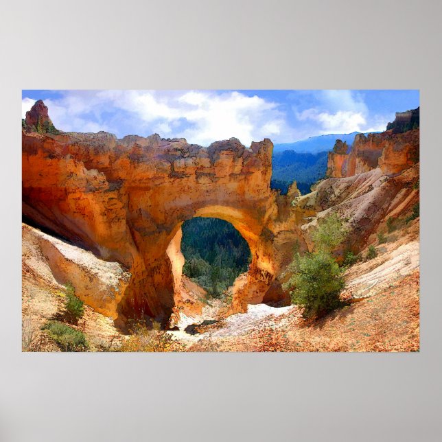 Poster Arca de Ponte Natural em Bryce Canyon NP-Realismo (Frente)