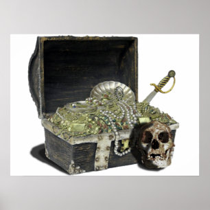 Pôster Arca do tesouro 1 do pirata