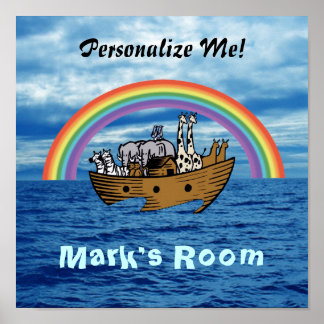 Pôster Arca e arco-íris de Noah