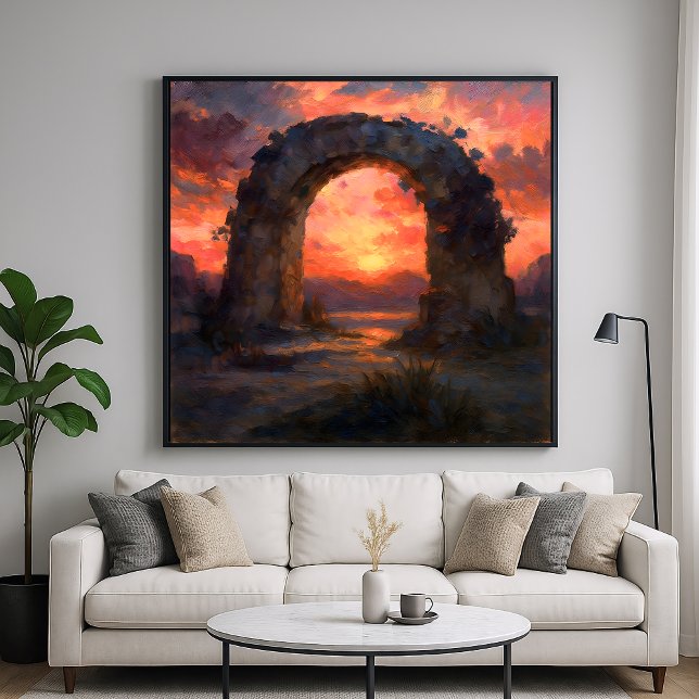 Poster Arca Sunset - Painterstyle Landscape Art (Criador carregado)