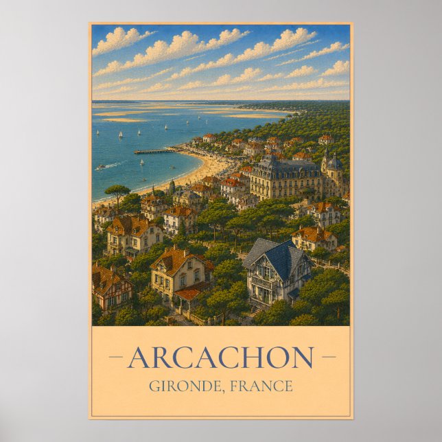 Poster Arcachon (Frente)