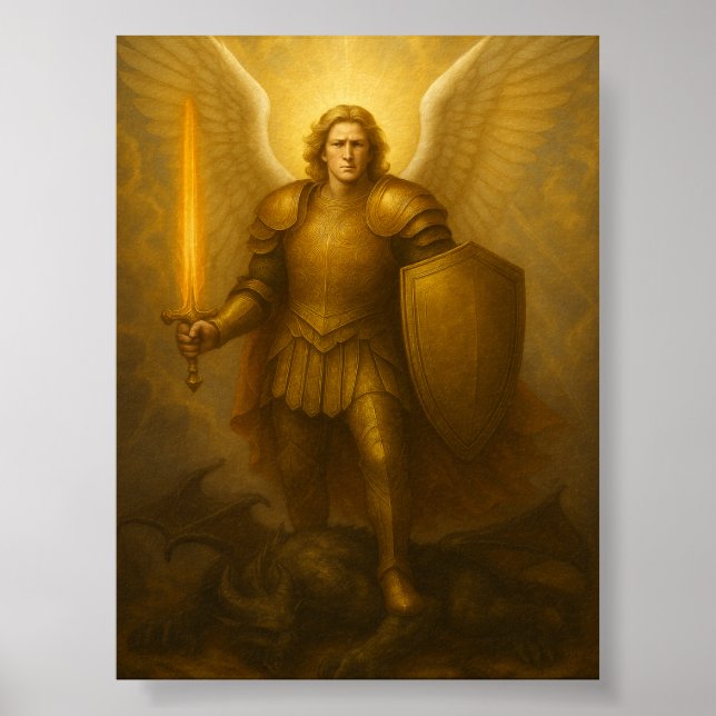 Poster Arcanel Michael - Protetor Divino de Luz (Frente)
