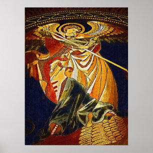 Poster Arcanjo Michael gótico, igreja de Kaiser Wilhelm