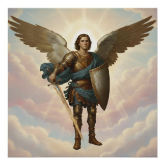 Pôster Arcanjo Miguel Pintura Anjo Miguel