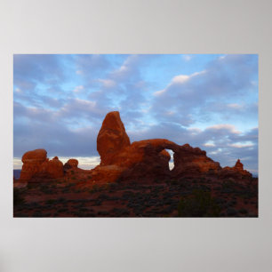 Poster Arch da Torre ao Sunrise no Parque Nacional de Arc