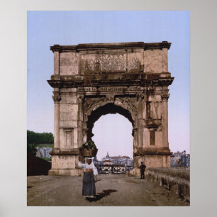 Poster Arch de Titus, Roma (c. 1900)