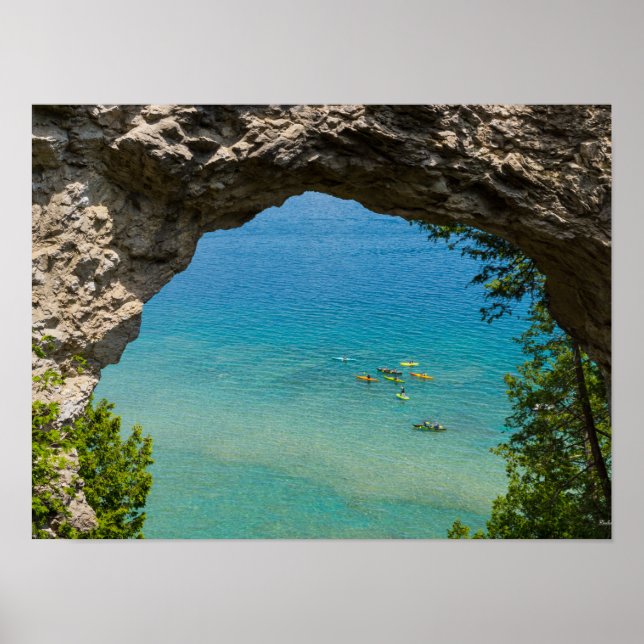 Poster Arch Rock Canoing (Frente)