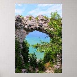 Poster Arch Rock Mackinac Island