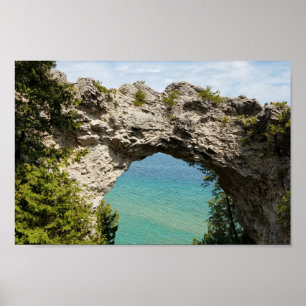 Poster Arch Rock na Ilha Mackinac, Michigan