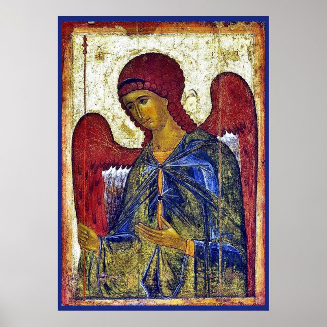 Poster Archangel Gabriel Byzantine Early Christian Art (Frente)