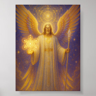 Poster Archangel Metatron - Guardião da Sabedoria Sagrada