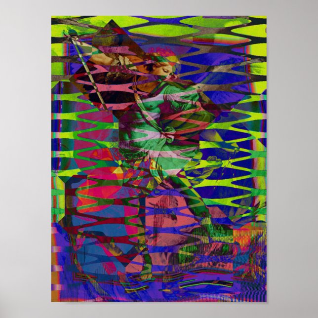 Poster Archangel Michael Derrote Satã MSG Optik Grid (Frente)