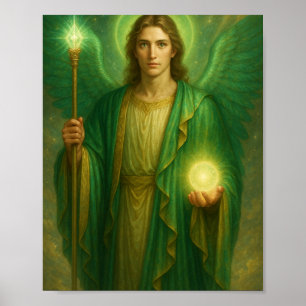 Poster Archangel Raphael - Calor divino da Luz