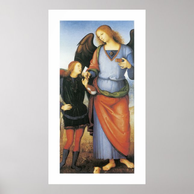 Poster Archangel Raphael com Tobias (Frente)