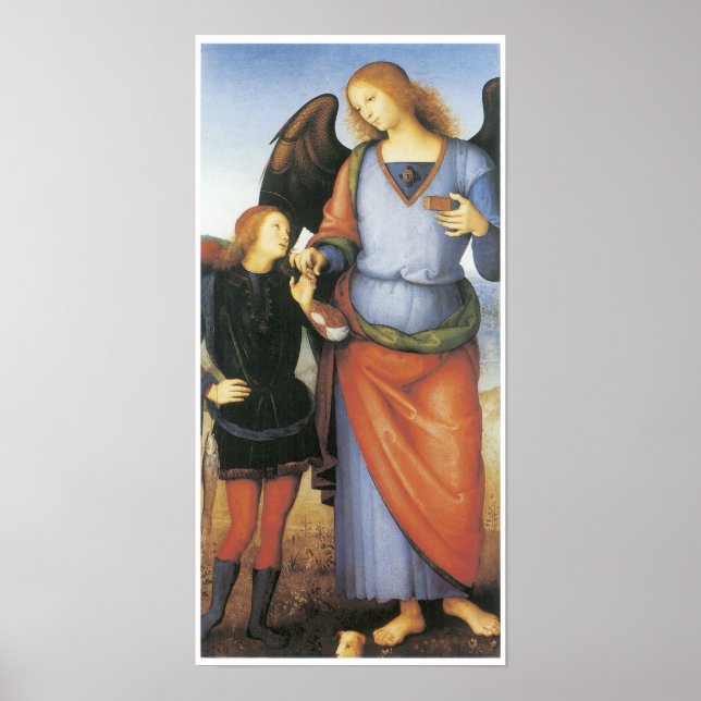 Pôster Archangel Raphael com Tobias, c. 1496-1500 (Frente)