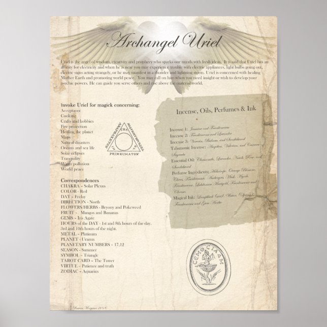 POSTER ARCHANGEL URIEL (Frente)