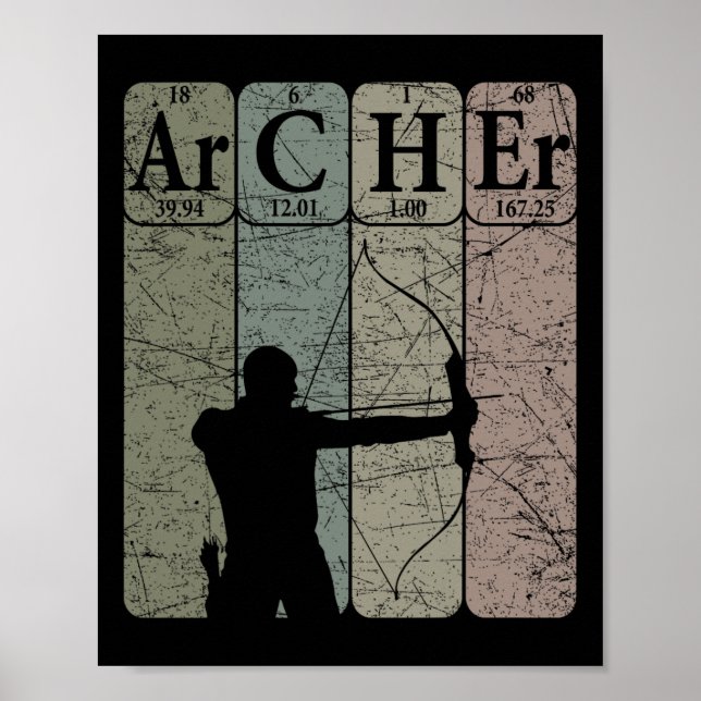 Poster Archer Periódico Mesa Elements Arco Hunting Archer (Frente)