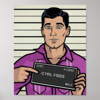 Poster Archer Pretende Ser Cyril Figgis Archer Partyi