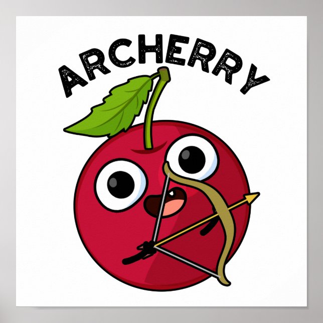 Poster Archerry Funny Fruta Archery Pun (Frente)