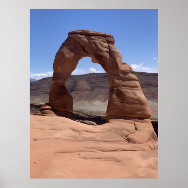Poster Arches National Park: Arch Delicado (Frente)